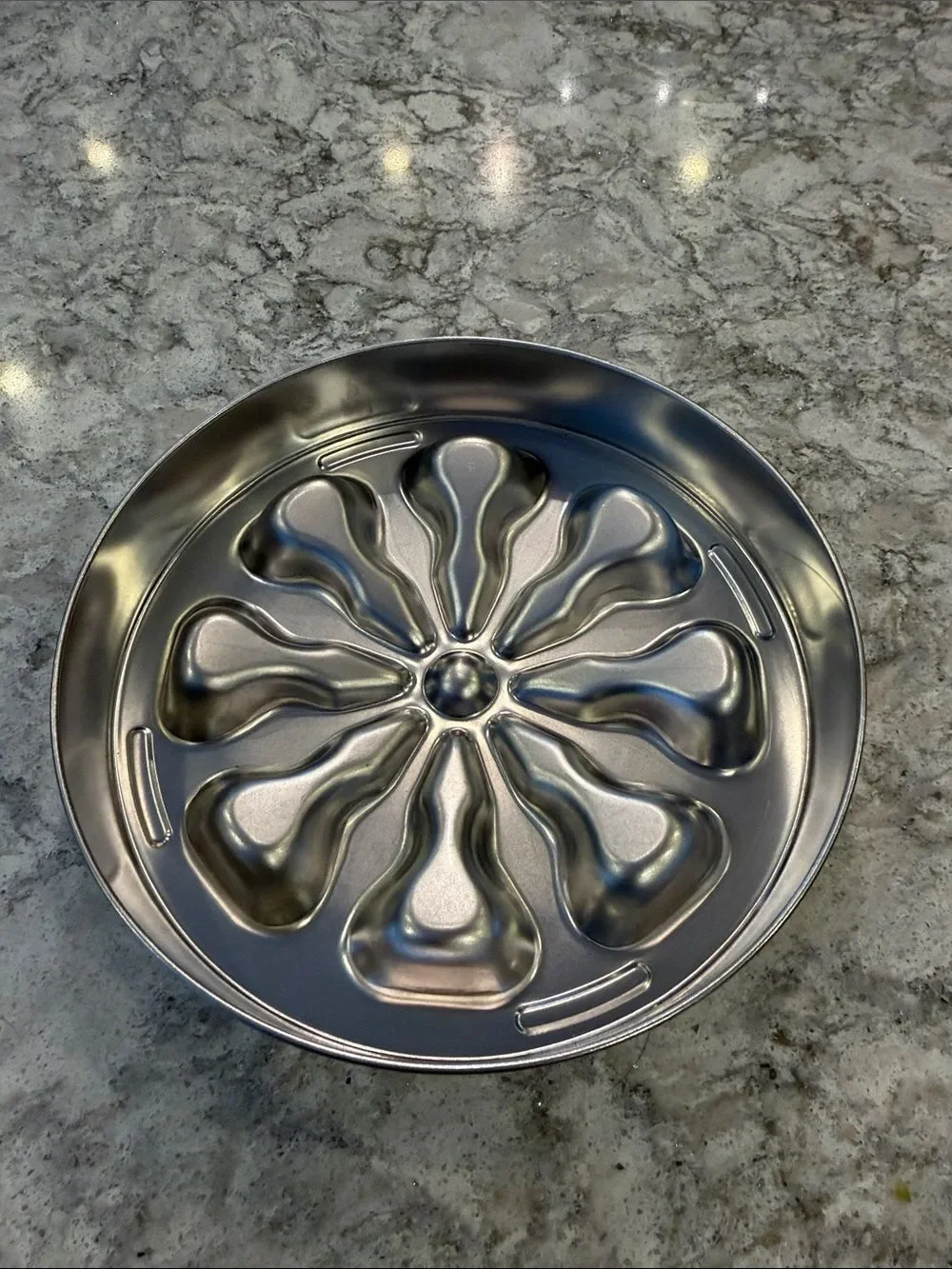Slow Feed Stainless Steel Dog Bowl - Gray